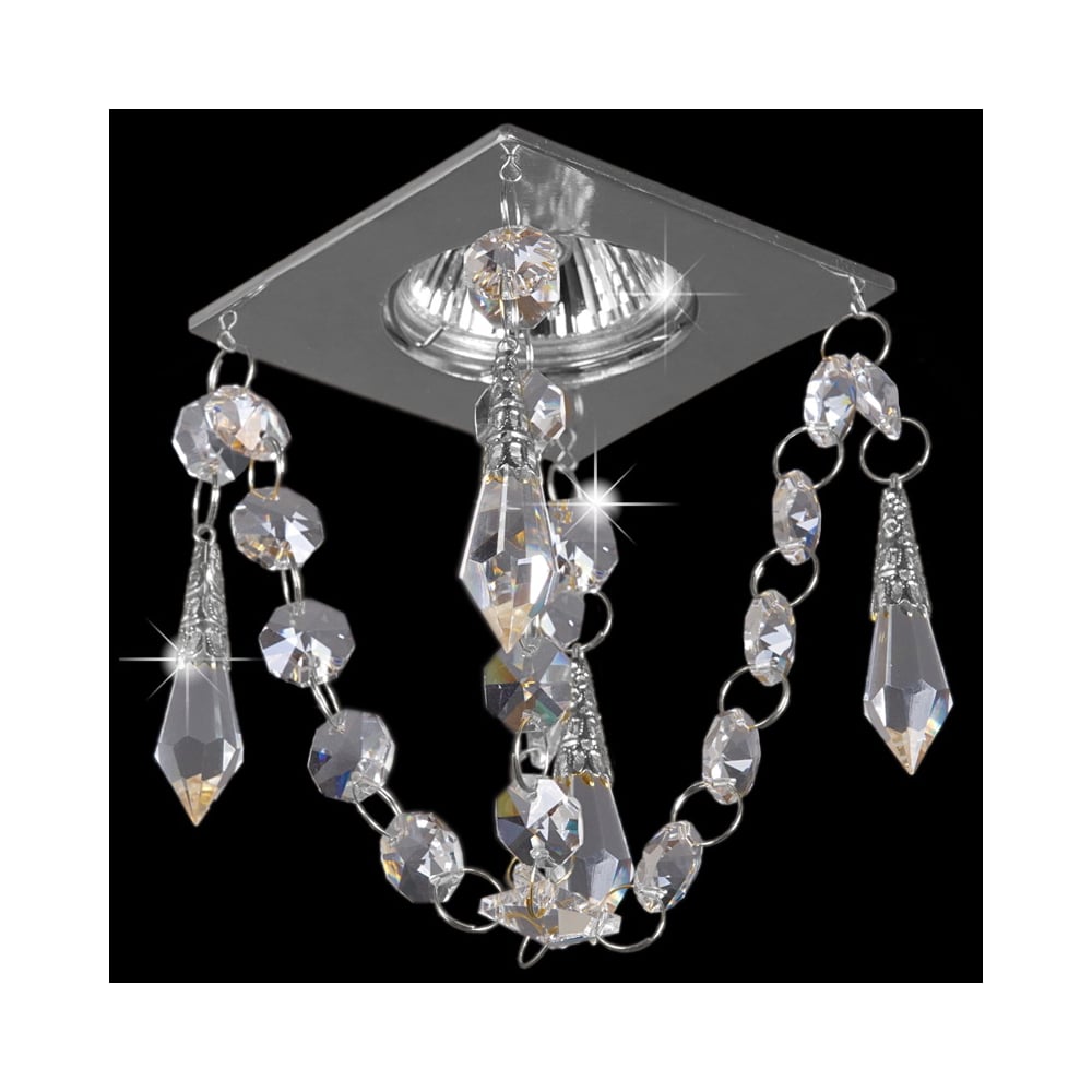 Изображение товара Встраиваемый светильник Sneha MR16 с хромированным корпусом 50W для натяжных потолков