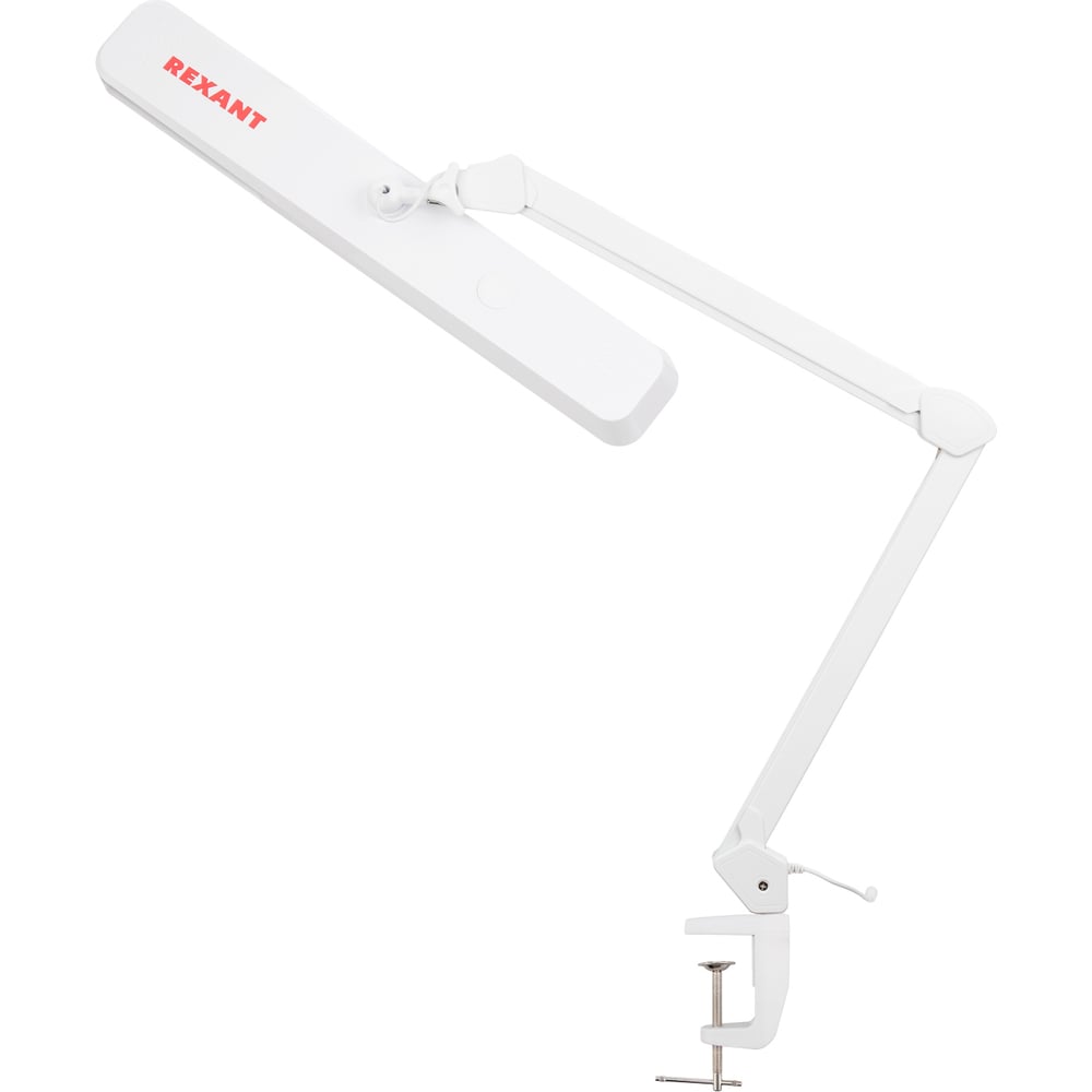 Изображение товара Настольная бестеневая лампа REXANT, струбцина 324 SMD LED теплое и холодное свечение 31-0410