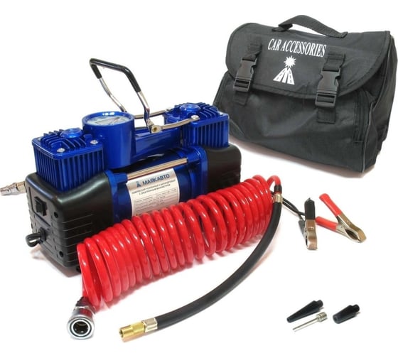 Изображение товара Компрессор МАЯКАВТО AC630ma 2х-поршневой, автостоп, электронный манометр AC630ma