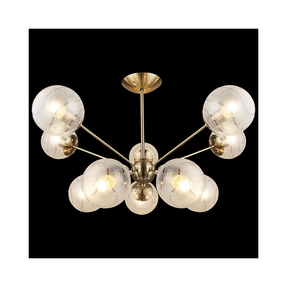 Изображение товара Потолочная люстра ReLuce 04164-0.3-10 с 10 лампами, античная бронза