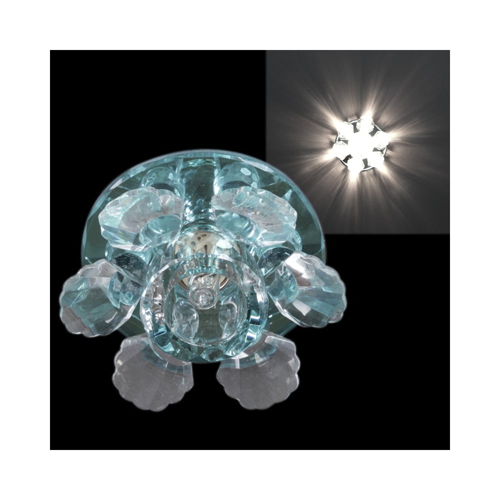 Изображение товара Встраиваемый светильник Sneha 2022/B G9 CR+LBL классика хром стекло