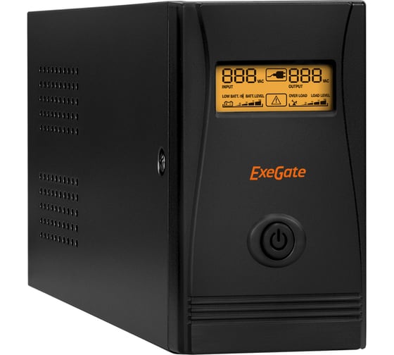 Изображение товара Источник бесперебойного питания ExeGate SpecialPro Smart LLB-600.LCD.AVR.C13.RJ.USB 600VA/360W, LCD, AVR, 4хC13, RJ45/11, USB 285579