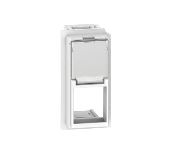 Изображение товара Адаптер Keystone Bticino LIVING NOW RJ45 1 модуль, цвет белый. KW07K