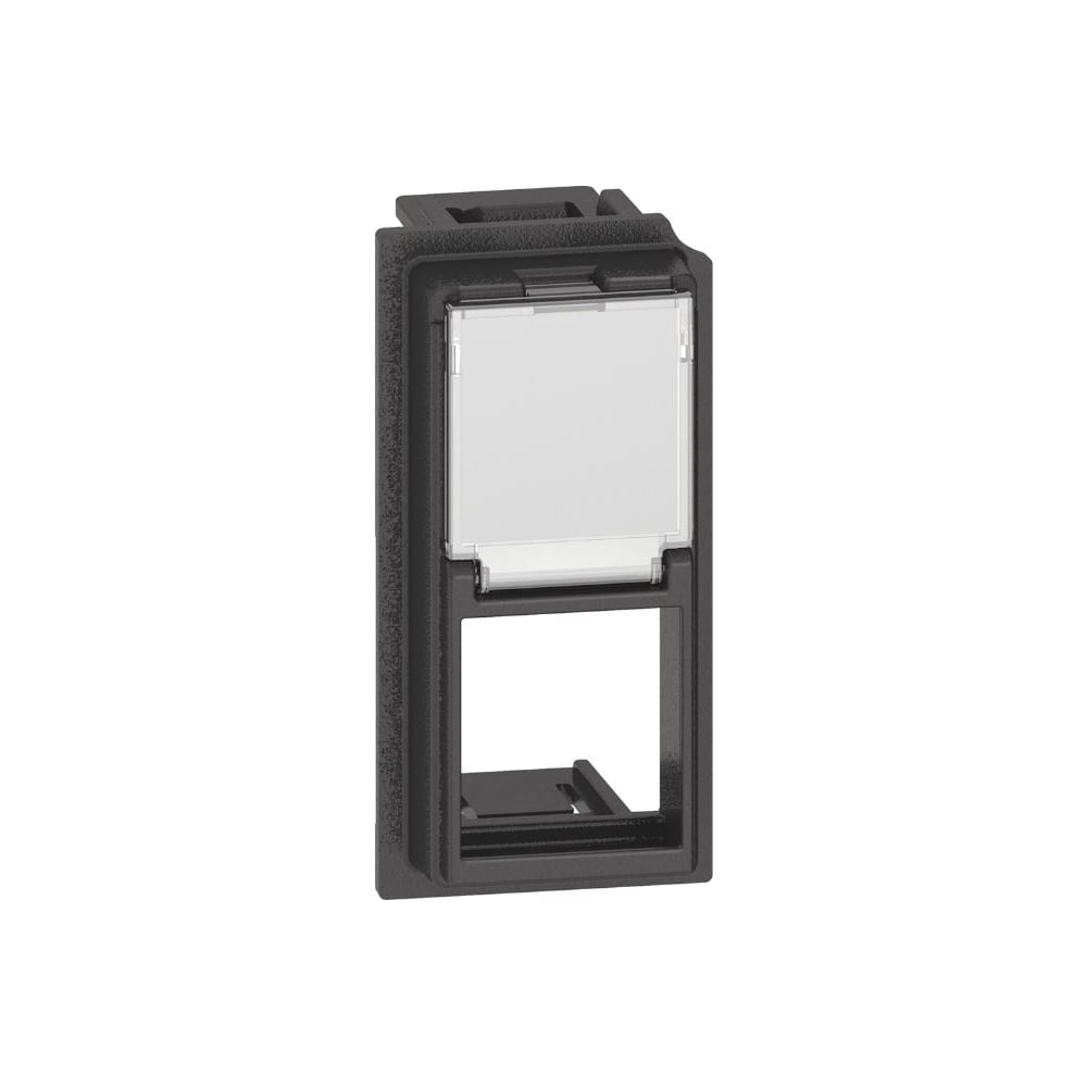 Изображение товара Адаптер Keystone Bticino LIVING NOW RJ45 1 модуль, цвет черный. KG07K