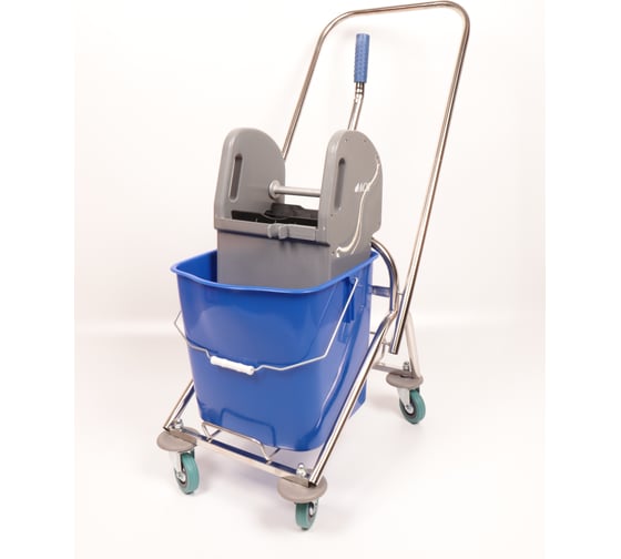 Изображение товара Одноведерная тележка ACG 25 л, с отжимом, база нержавейка, без корзины 1011255