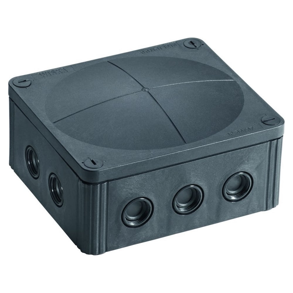 Изображение товара Распаечная коробка Wiska черная IP66/67 160х140х81 мм для наружного монтажа