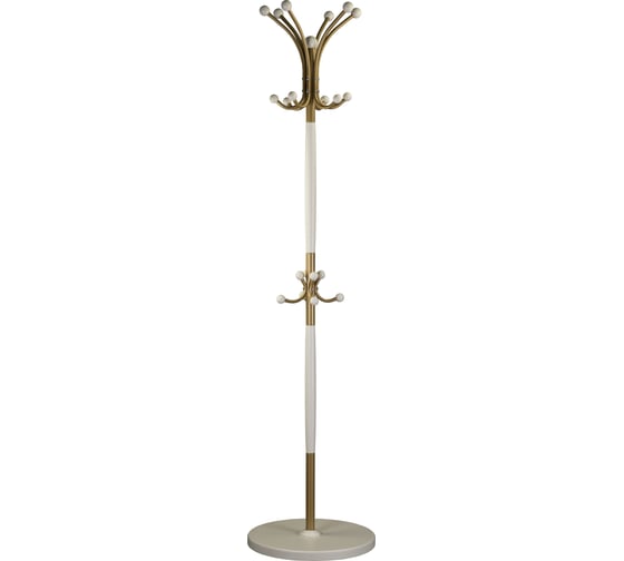 Изображение товара Напольная вешалка Мебелик Д 1 золото/слоновая кость 532