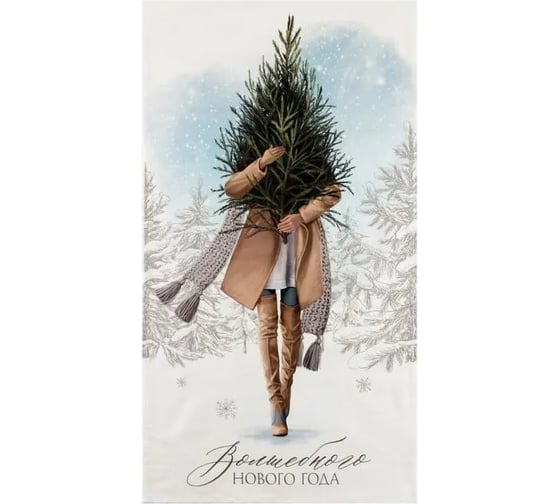 Изображение товара Полотенце Этель Волшебного Нового Года 40x73 см, 100% хлопок, саржа 190 гр/м2 5135266