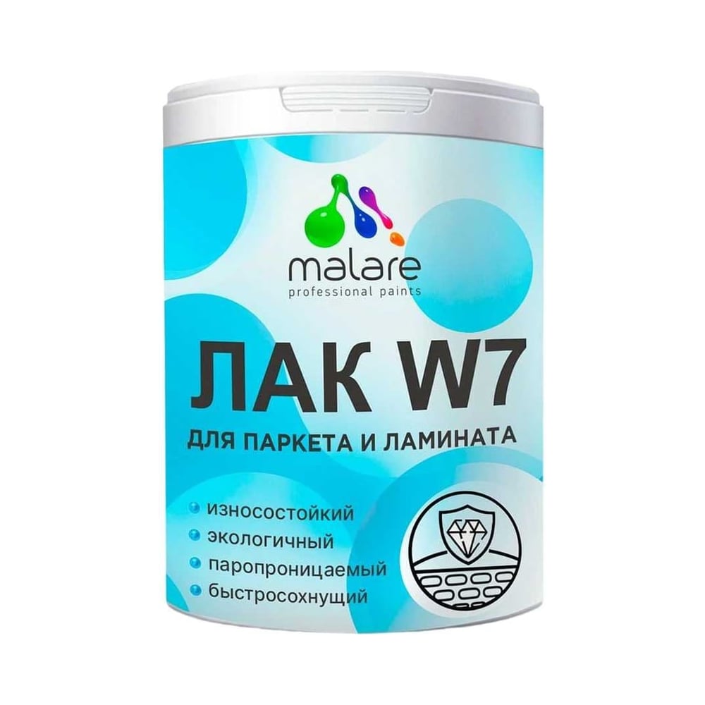 Изображение товара Лак для паркета и ламината MALARE 0,9 кг матовый без запаха