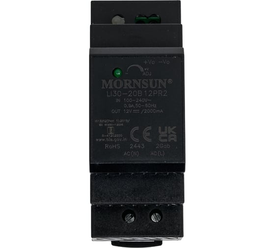 Изображение товара Преобразователь на DIN-рейку MORNSUN AC/DC LI30-20B12PR2 3909814