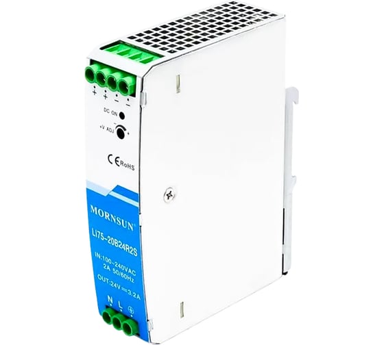 Изображение товара Преобразователь на DIN-рейку MORNSUN AC/DC LI75-20B24R2S 3976831