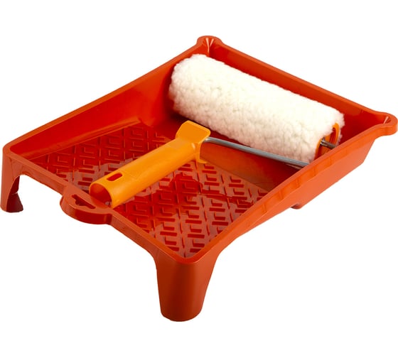 Изображение товара Набор ШАБАШКА Натур, валик меховой 180 мм, ванночка 108 2003 46028