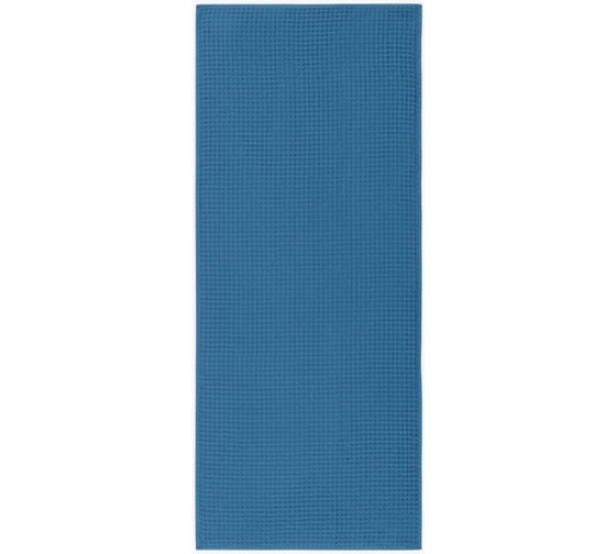 Изображение товара Банное вафельное полотенце Этель Boho 67х140 см, синий, 100% хлопок, 290 гр/м2 6243524