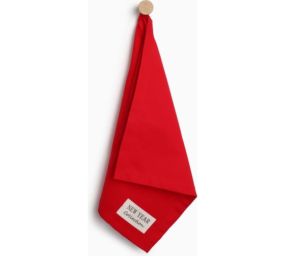 Изображение товара Полотенце Этель New year collection красный, 40x73 см, 100% хлопок, саржа 190 г/м2 10472182