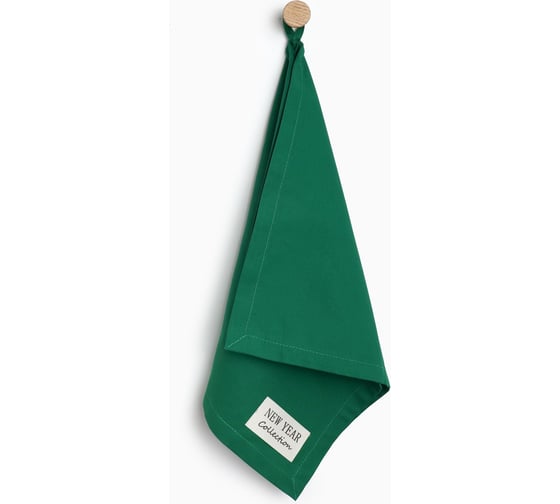 Изображение товара Полотенце Этель New year collection 40x73 см, зеленый, 100% хлопок, саржа 190 г/м2 10472209