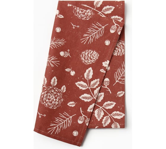 Изображение товара Полотенце Этель New Year's plants 40x73 см, 100% хлопок, рогожка 186 г/м2 10658893