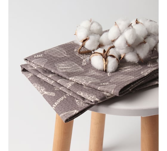 Изображение товара Полотенце Этель Новогодняя баня 80x150 см, 100% хлопок, ваф.полотно, 160 г/м2 10548973