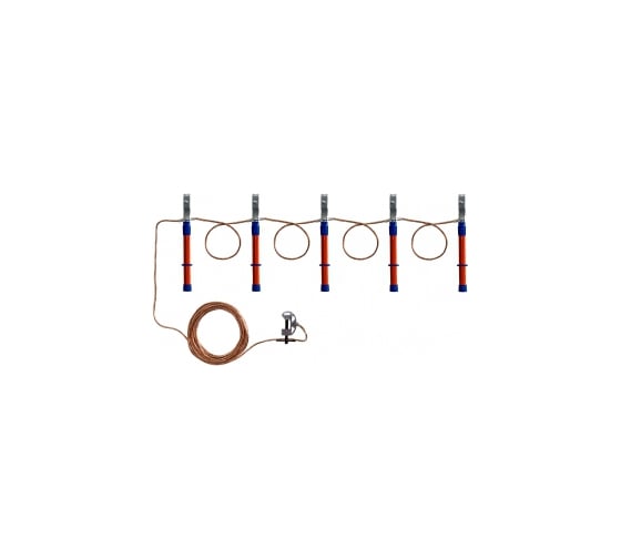 Изображение товара Переносное заземление Антиток для ВЛ до 1 кВ ЗПЛ-1 Д 70 кв мм Винтовой зажим 413621