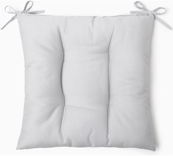 Изображение товара Сидушка на стул Этель Home 42x42 см, светло-серый, 100% хлопок, саржа 190 г/м2 10472202