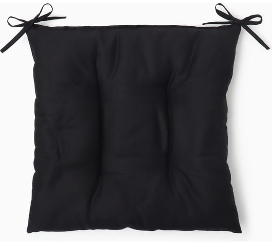 Изображение товара Сидушка на стул Этель Home 42x42 см, чёрный, 100% хлопок, саржа 190 г/м2 10472193
