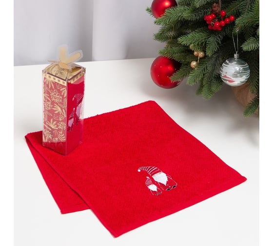 Изображение товара Махровое полотенце Этель Гномы 30x60 см, 340 г/м2, 70% хлопок, 30% бамбук 7163872