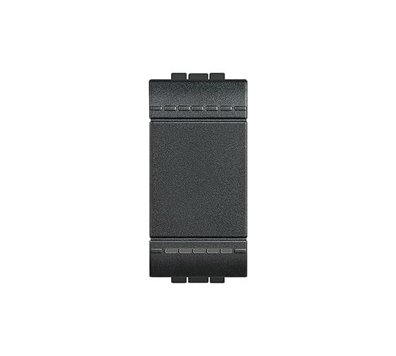 Изображение товара Выключатель Bticino Livinglight с автоматическими клемами, размер 1 модуль, цвет антрацит L4001A