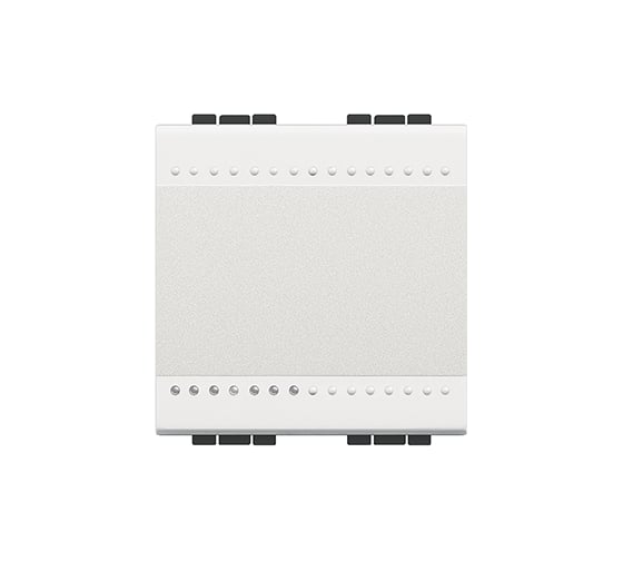 Изображение товара Выключатель Bticino Livinglight с автоматическими клемами, размер 2 модуля, цвет белый N4001M2A