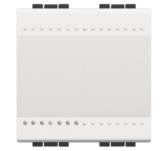 Изображение товара Выключатель Bticino Livinglight с винтовыми клемами, размер 2 модуля, цвет белый N4001M2N