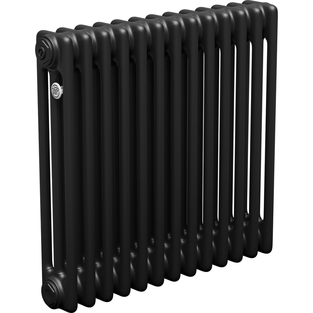 Изображение товара Трубчатый радиатор ТЕПЛОФОРТ для обогрева 19 м2 трехтрубный черный матовый