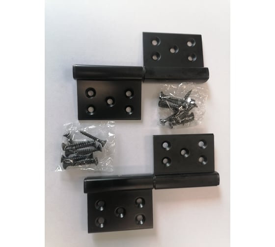 Изображение товара Петля без врезки Вантаж 126,3x90,5x3.0 черный, левый B1-BL L B1BL L