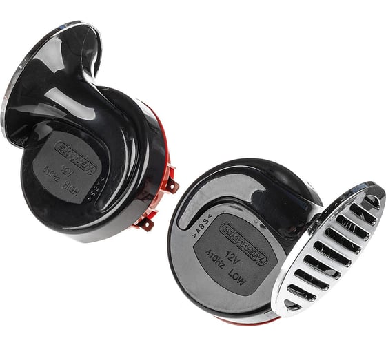 Изображение товара Звуковой сигнал SKYWAY УЛИТКА d=88 мм, 12 В, 115 дБ, сталь/пластик, 2 шт/комплект S07601063