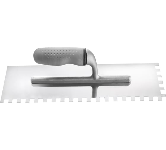 Изображение товара Гладилка HARDY серия 31 Profi, 38x10см, зубчатая 10x10мм, нерж.сталь, ручка 2K 0800-313810