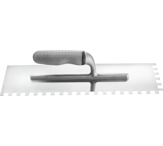 Изображение товара Гладилка HARDY серия 31 Profi, 38x10см, зубчатая 12x12мм, нерж.сталь, ручка 2K 0800-313812