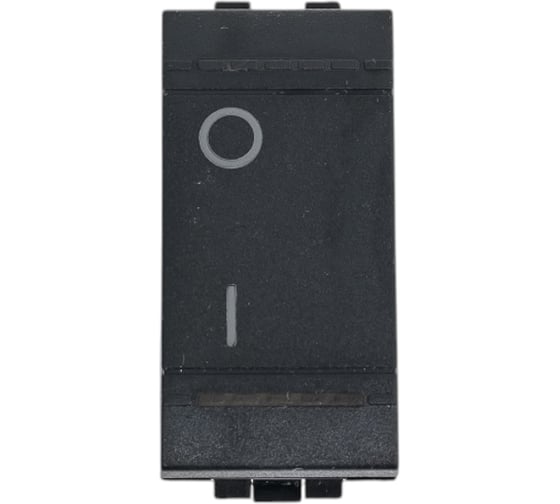 Изображение товара Выключатель Bticino Livinglight 2-х полюсный, 16AX, цвет антрацит L4002N