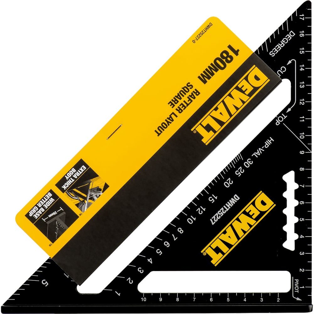 Изображение товара Кровельный угольник DEWALT 18 см DWHT25227-0 профессиональный алюминиевый для кровельных работ