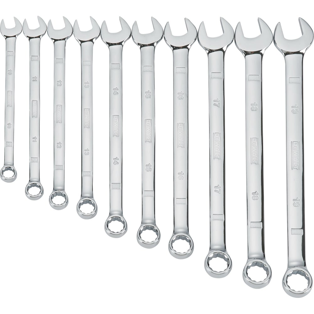 Изображение товара Набор комбинированных ключей DEWALT 10 шт DWMT19227-1 профессиональный