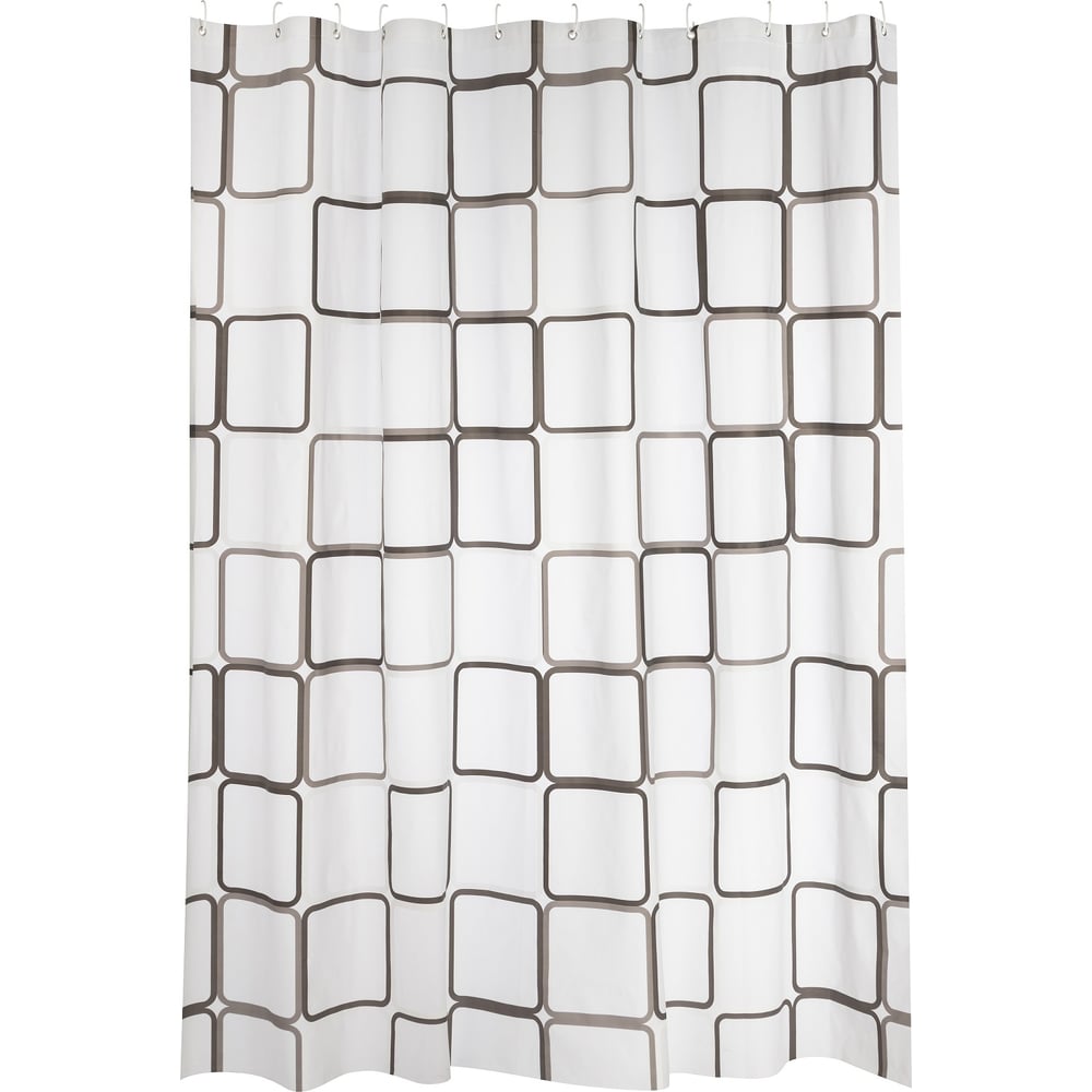 Изображение товара Занавеска для ванной Рыжий кот 180x180 см PEVA квадраты, водоотталкивающая