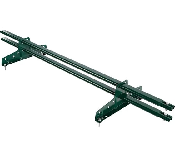 Изображение товара Снегозадержатель трубчатый Borge NewLine 1,5 м, 20x40 мм, 2 опоры, зеленый мох (RAL 6005) 06.014.15.04.01.100.6005