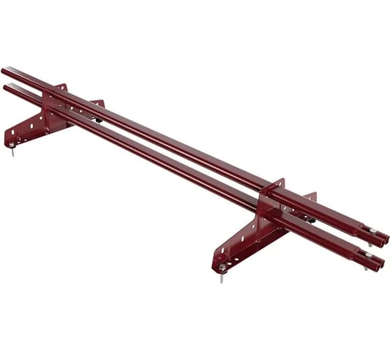 Изображение товара Снегозадержатель трубчатый Borge NewLine 1,5 м, 20x40 мм, 2 опоры, красное вино (RAL 3005) 06.014.15.04.01.100.3005
