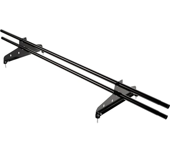 Изображение товара Снегозадержатель трубчатый Borge NewLine 1,5 м, D-25 мм, 2 опоры, чёрный (RAL 9005) 06.011.15.04.01.100.9005