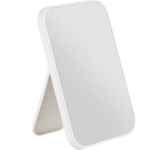 Изображение товара Зеркало косметическое настольное Рыжий кот 10x15 см, белый 108716