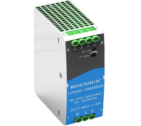 Изображение товара Преобразователь на DIN рейку MORNSUN AC/DC LIF240-10B48R2S 3983974