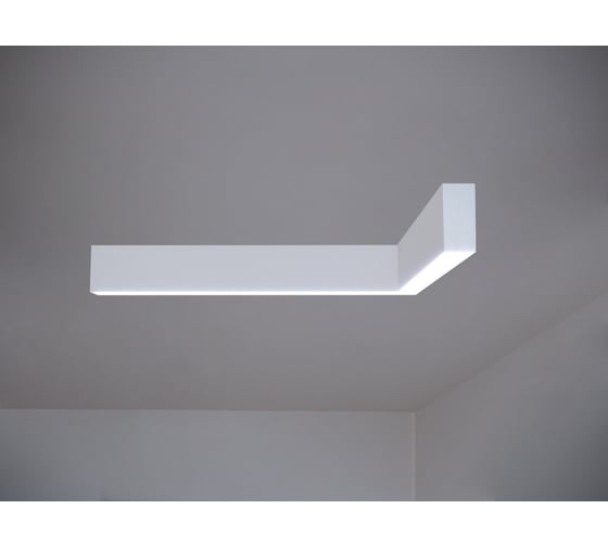 Изображение товара Светильник светодиодный MODALINE накладной угловой N37 угловой A90 (1м_1м, 44Вт, 3000К, белый) MLN37100W23.A90