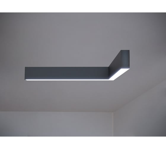 Изображение товара Светильник светодиодный MODALINE накладной угловой N37 угловой A90 (1м_1м, 44Вт, 4000К, черный) MLN37100B24.A90