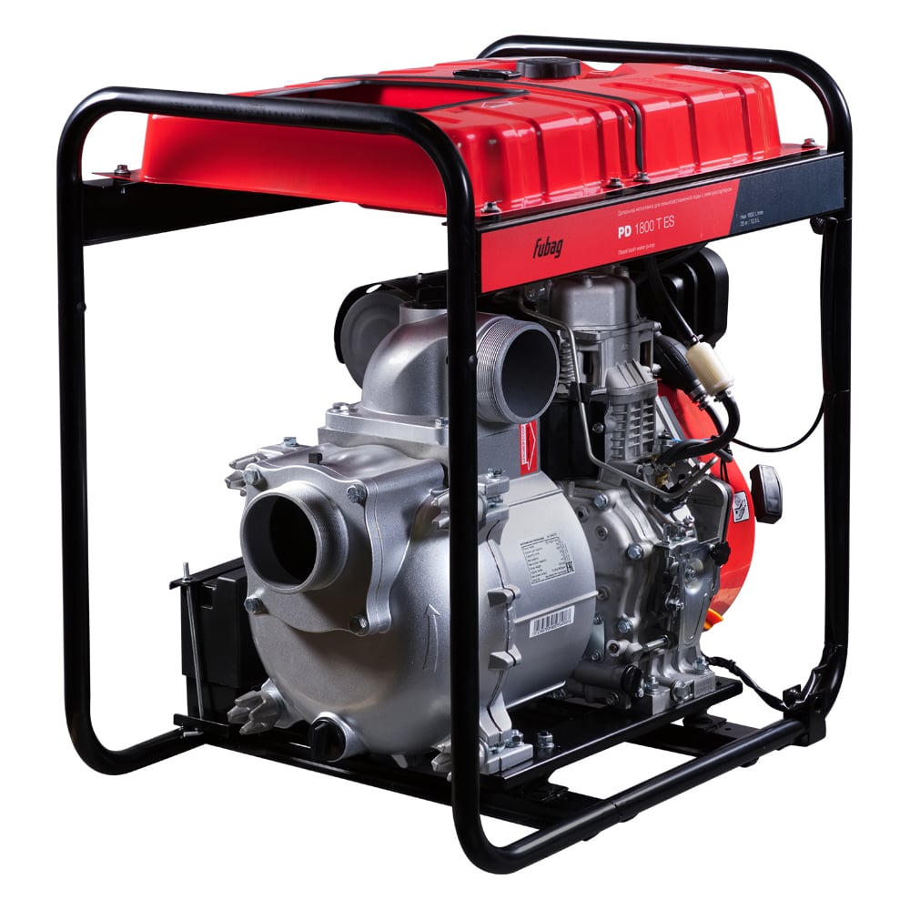 Изображение товара Мотопомпа для грязной воды FUBAG PD 1800 T ES дизель 1800 л/мин 25 м
