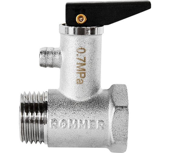 Изображение товара Предохранительный клапан для водонагревателя ROMMER 7 бар, 1/2 дюйм RVS-1007-007015 RG0092LPJR8P1L