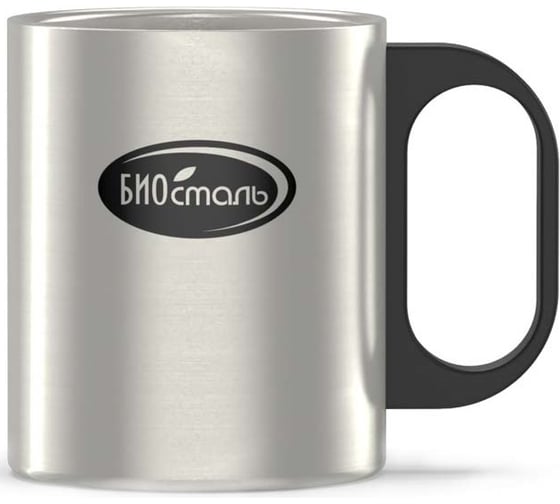 Изображение товара Кружка Biostal 0.35 л, с пластиковой ручкой NM-350B
