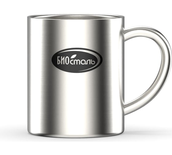 Изображение товара Кружка Biostal 0.35 л, c металлической ручкой NM-350C