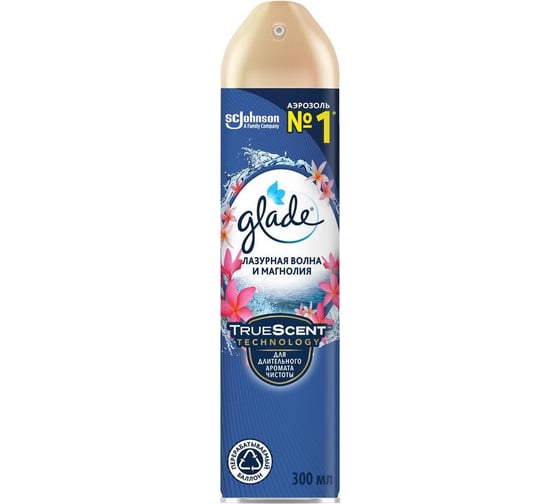 Изображение товара Аэрозоль GLADE Лазурная волна и Магнолия, 300 мл 864950