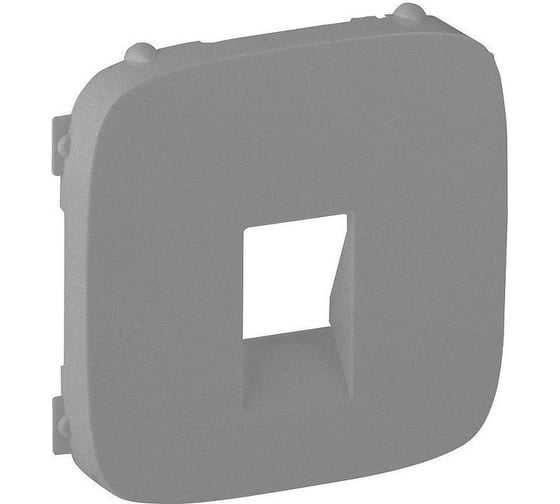 Изображение товара Лицевая панель для одиночной аудиорозетки с пружинными зажимами Legrand Valena ALLURE алюминий 755367